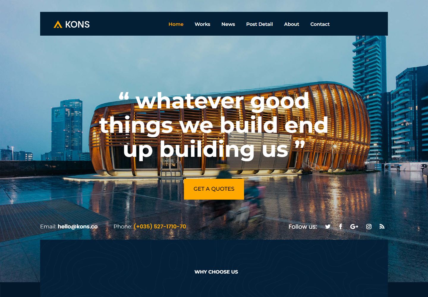 Homepage preview of Kons Home Classic